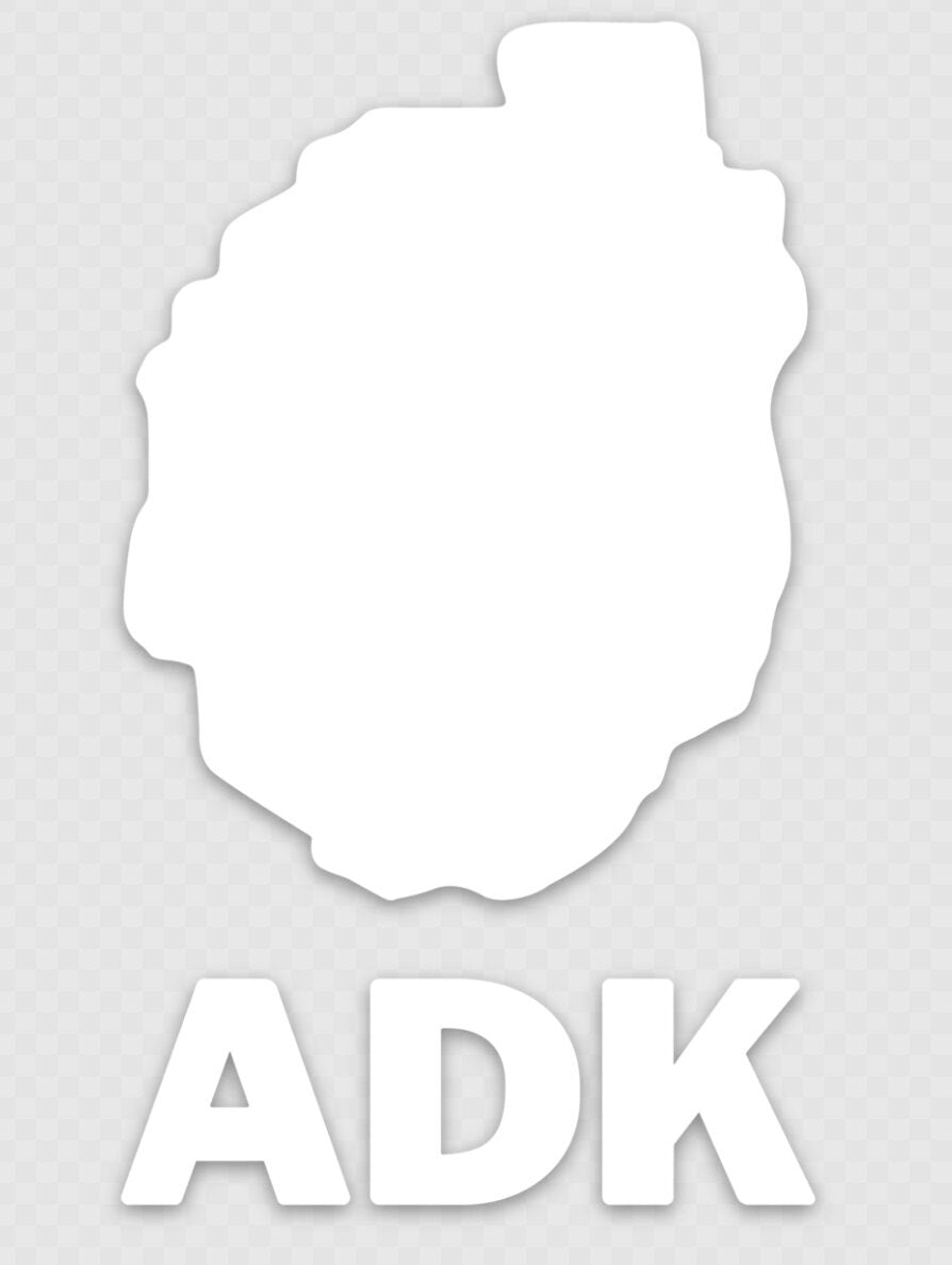 Adirondack Park Outline Vinyl Sticker: ADK Decal