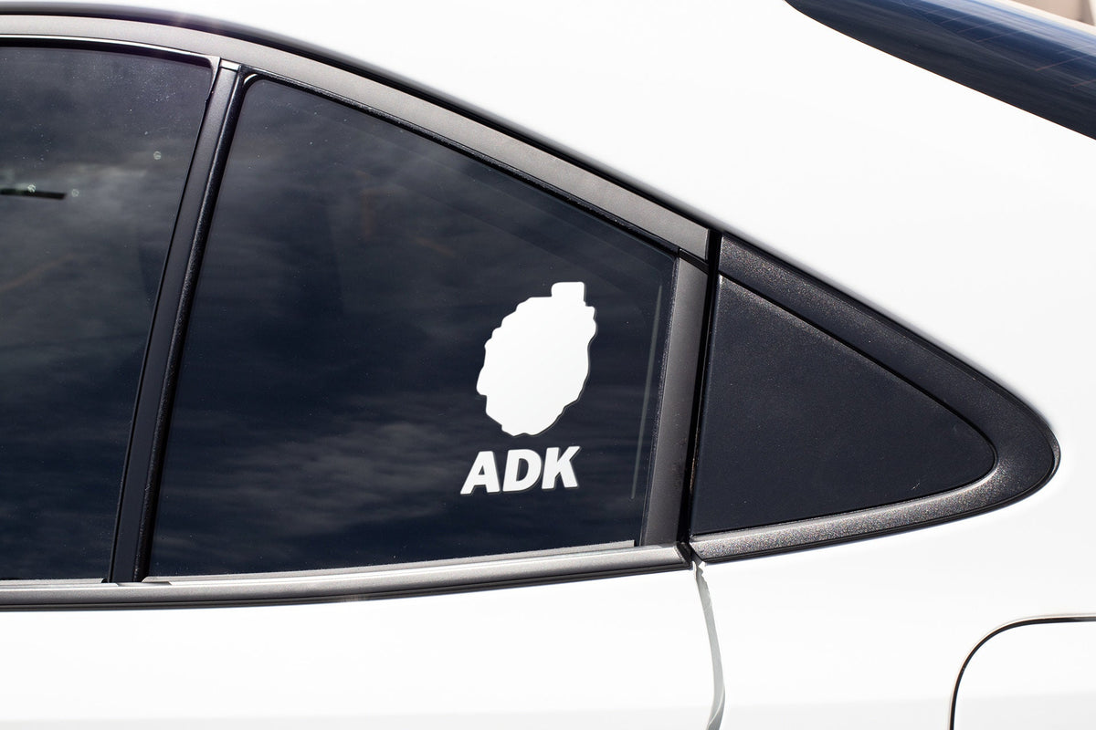 Adirondack Park Outline Vinyl Sticker: ADK Decal