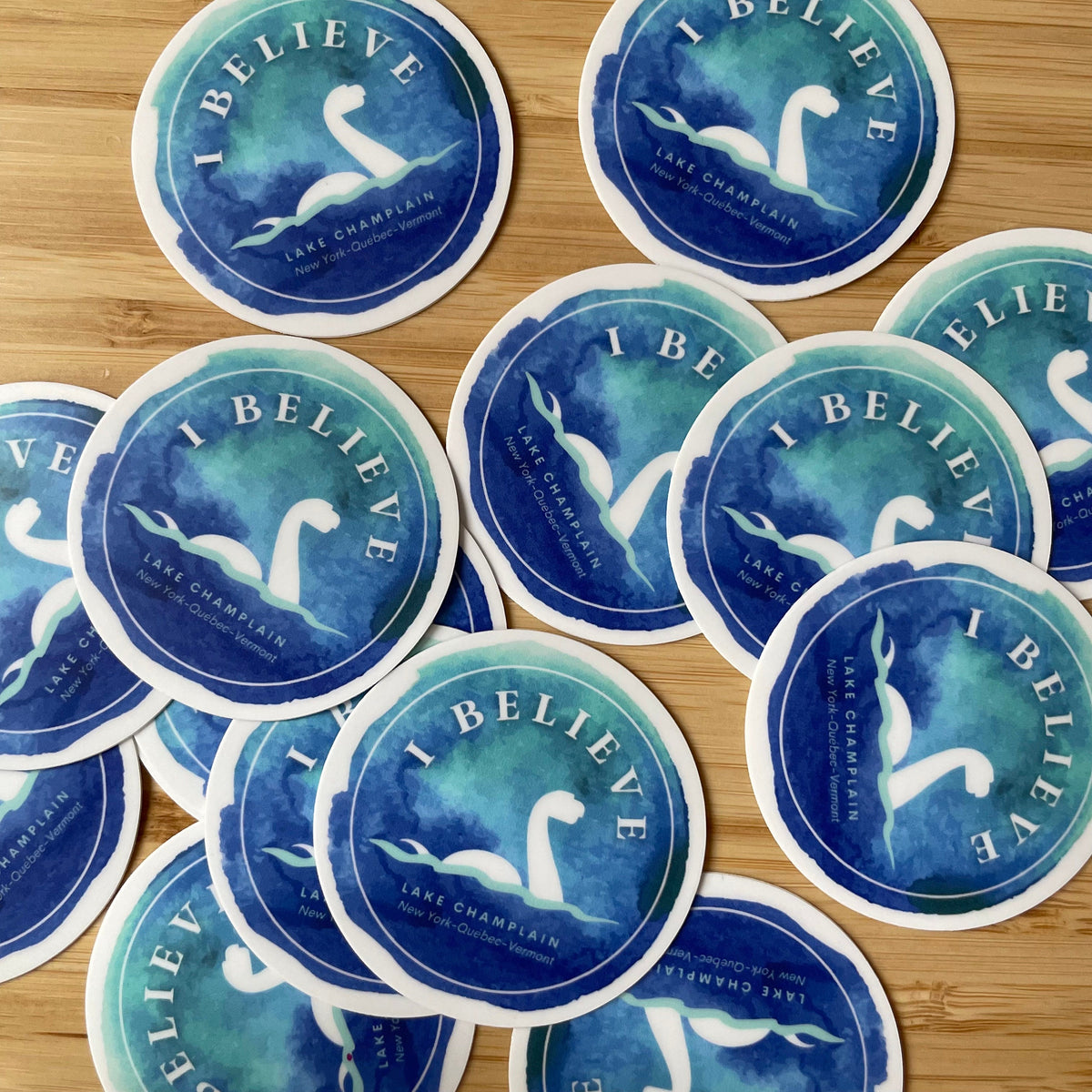 Lake Champlain Champy Sticker: I Believe Lake Monster