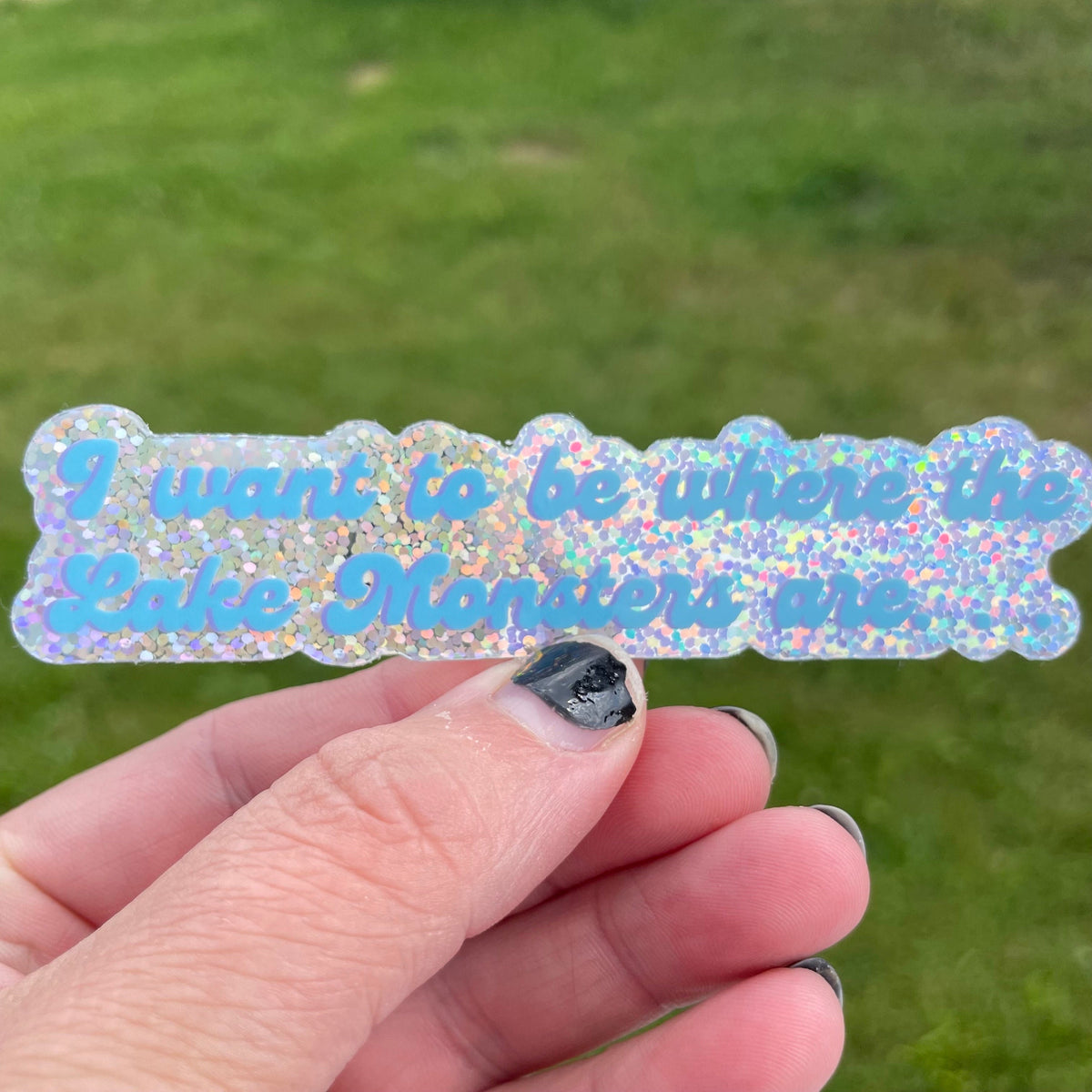 Lake Champlain Champy Sticker: I Want To Be Where The Lake Monsters Are