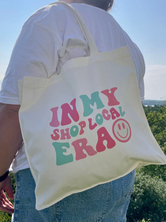 Shop Local Era Tote Bag: Reusable Shopping Bag
