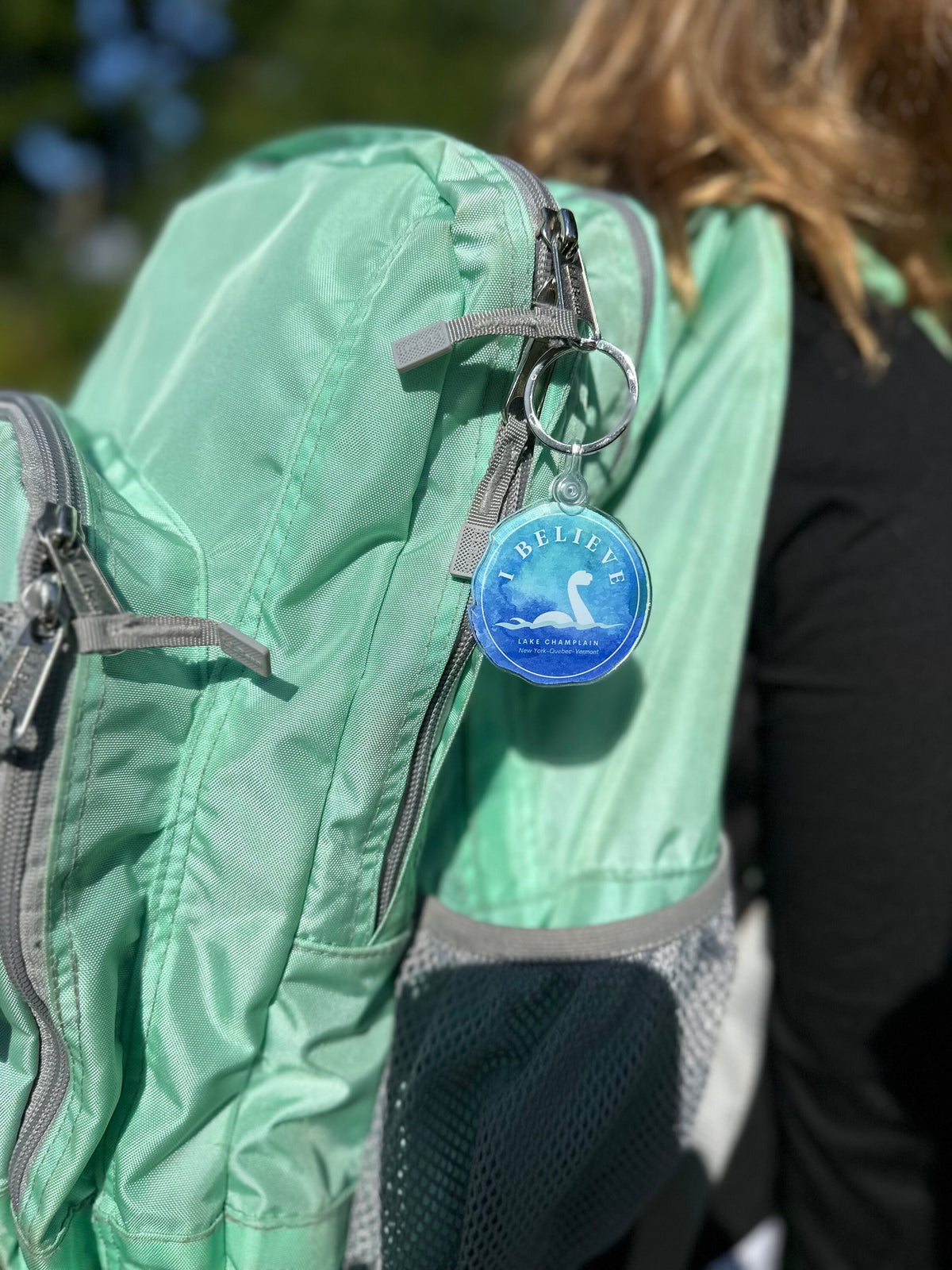 Lake Champlain Champy Keychain: I Believe Lake Monster Sticker