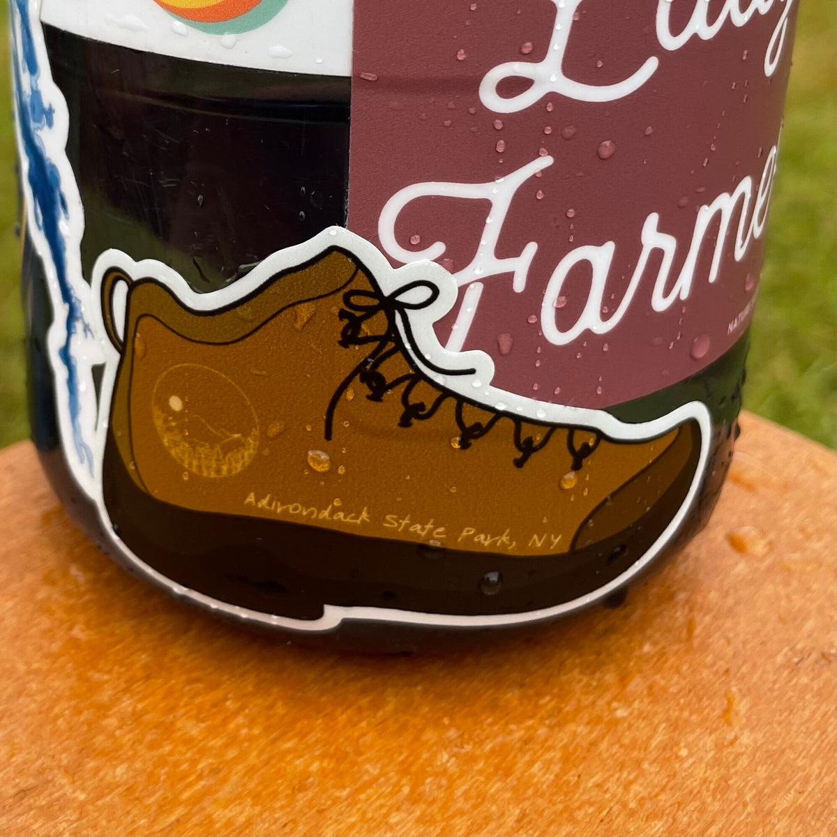 Adirondack Hiking Boot Sticker: ADK Hiker Gift