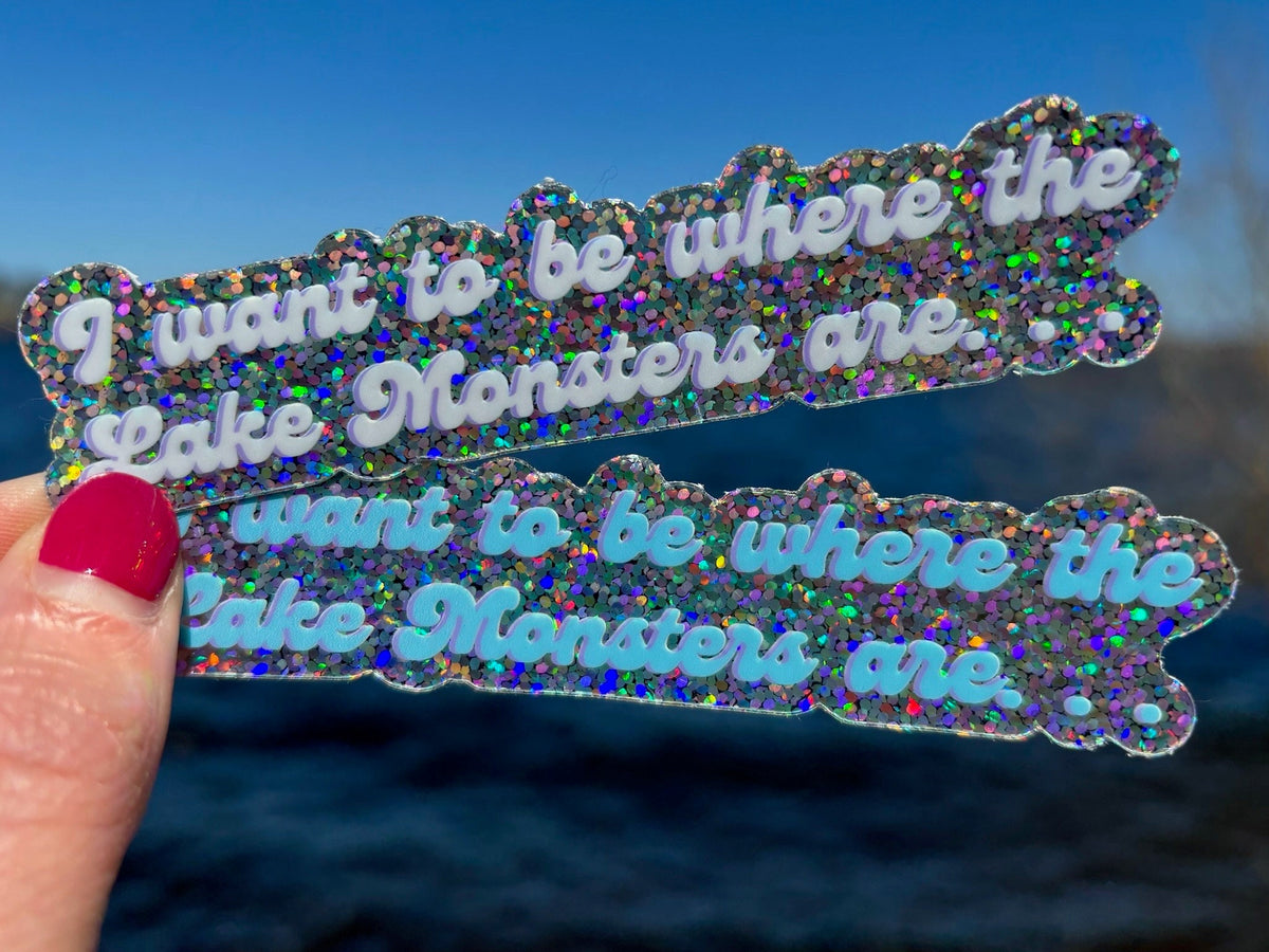 Lake Champlain Champy Sticker: I Want To Be Where The Lake Monsters Are