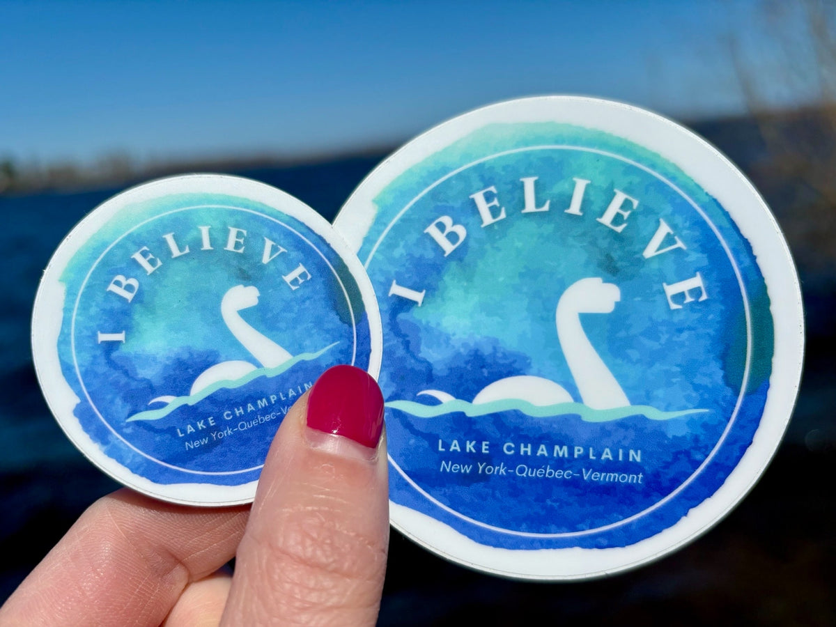 Lake Champlain Champy Sticker: I Believe Lake Monster