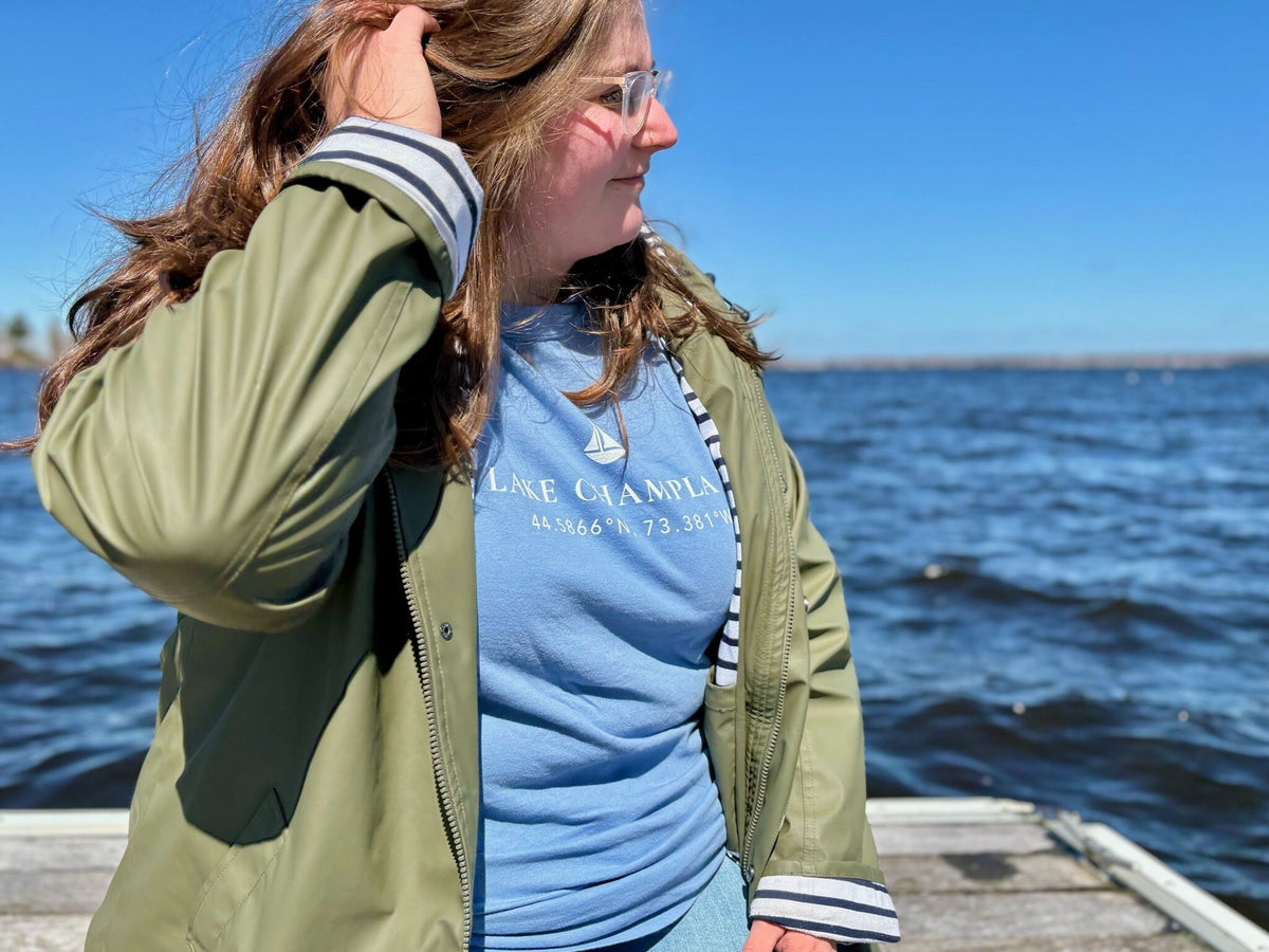 Lake Champlain Long Sleeve Shirt: North Country Comfort Colors Tee