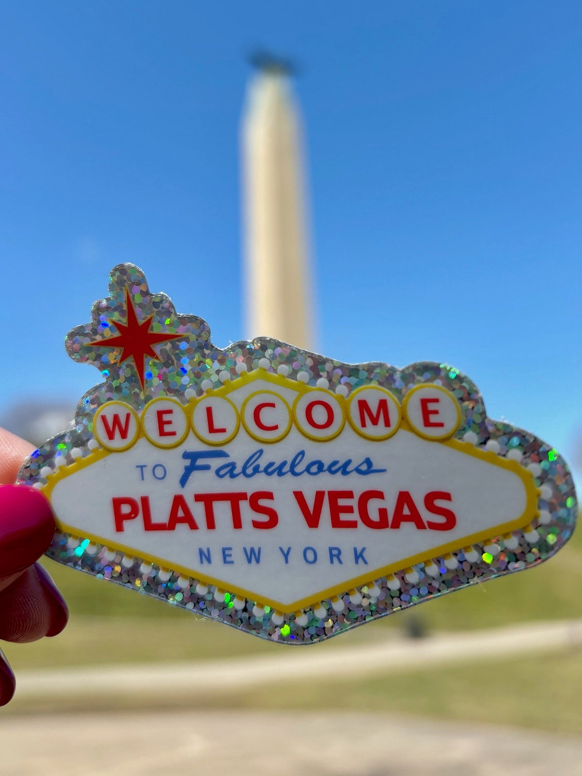 Platts Vegas Sticker: SUNY Plattsburgh, Upstate NY Pride