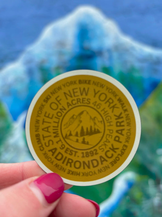 Adirondack Mountain Marker Magnet: ADK Hiking Gift