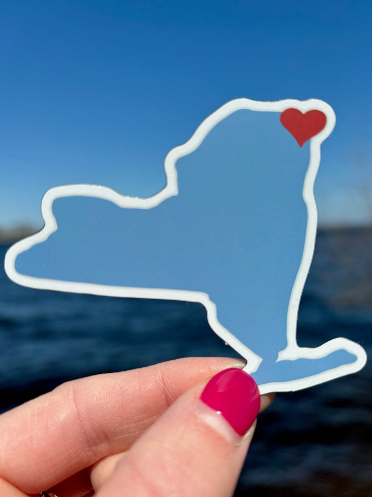 Plattsburgh NY Home Sticker: Lake Champlain, SUNY Gift