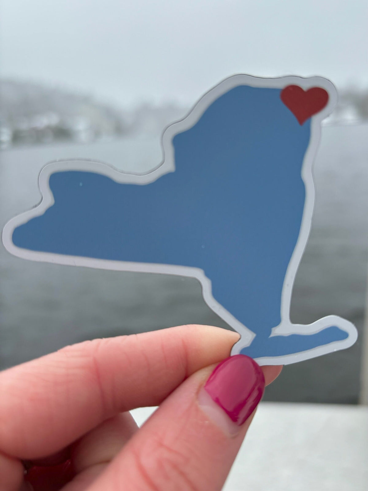Plattsburgh NY Home Sticker: Lake Champlain, SUNY Gift