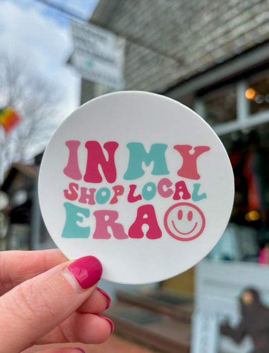 Shop Local Era Sticker: Laptop, Water Bottle Decal
