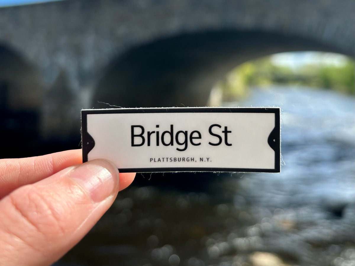 City of Plattsburgh Historic Street Signs Stickers