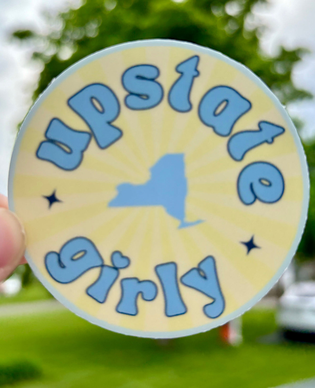 Upstate Girly New York State Pride Sticker