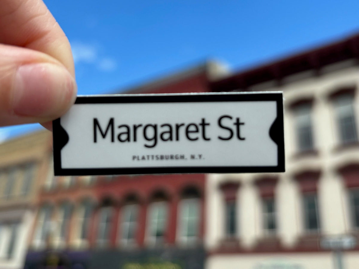 City of Plattsburgh Historic Street Signs Stickers
