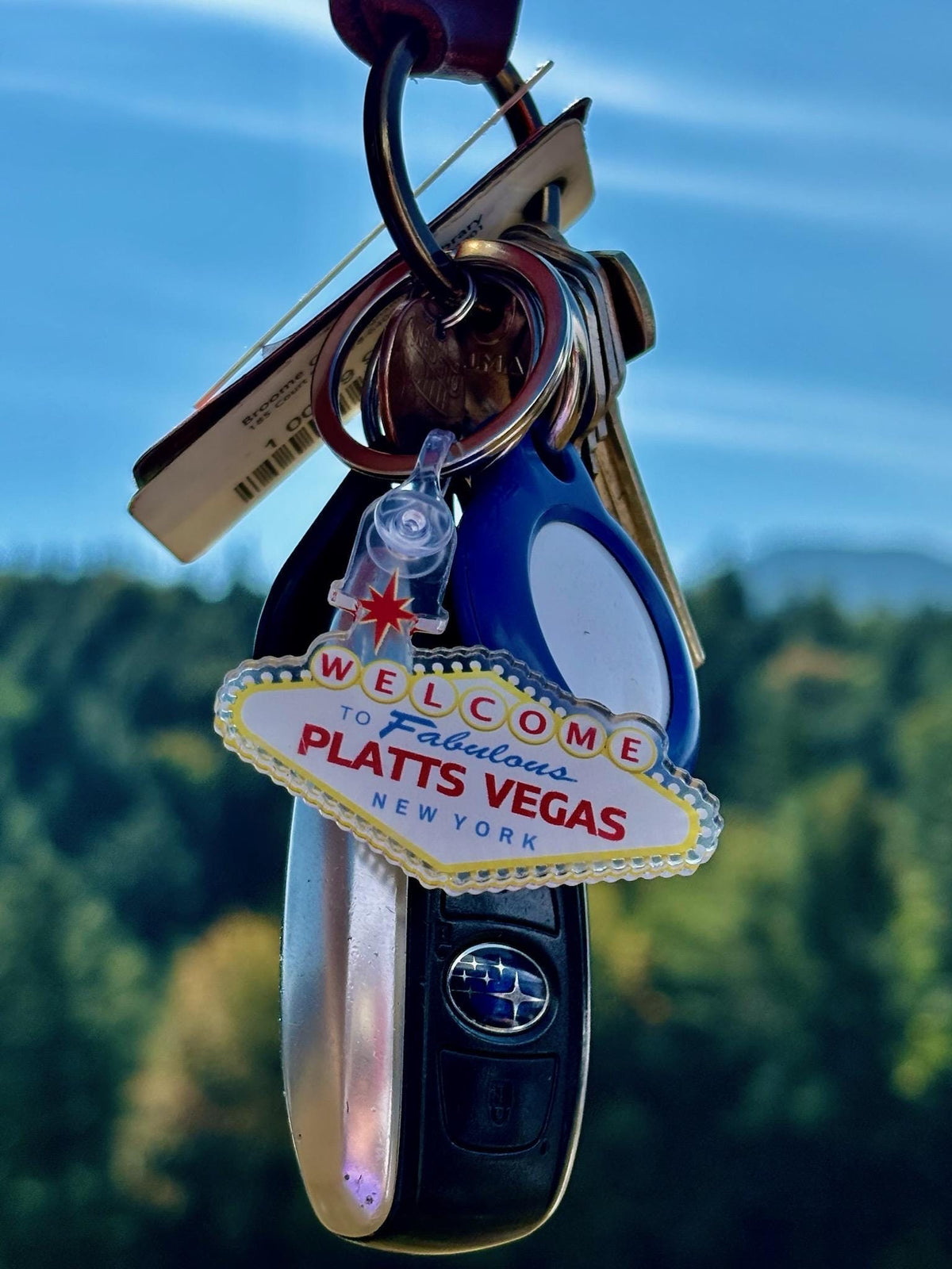 Fabulous Plattsvegas Keychain | Plattsburgh NY Acrylic Souvenir