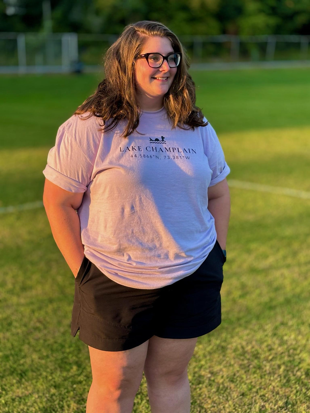 Lake Champlain Map Shirt: Comfort Colors Short Sleeve Tee