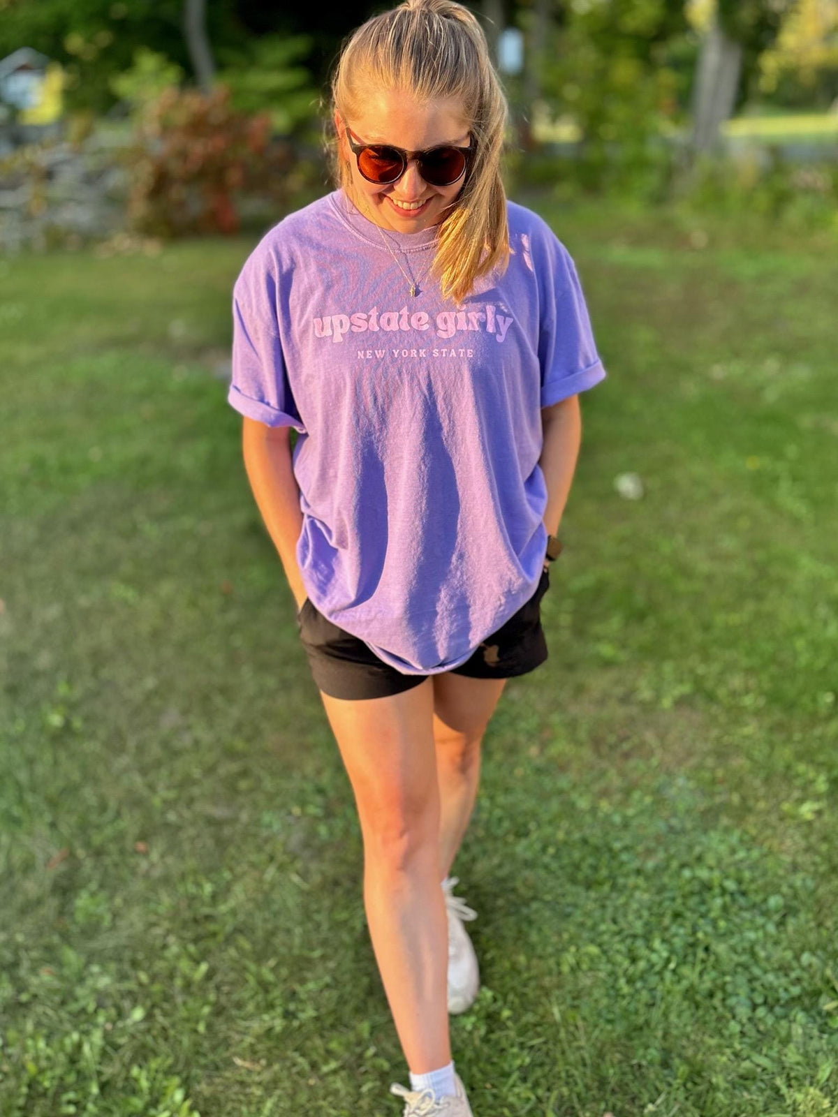 Upstate Girly Comfort Colors T-Shirt: New York Pride