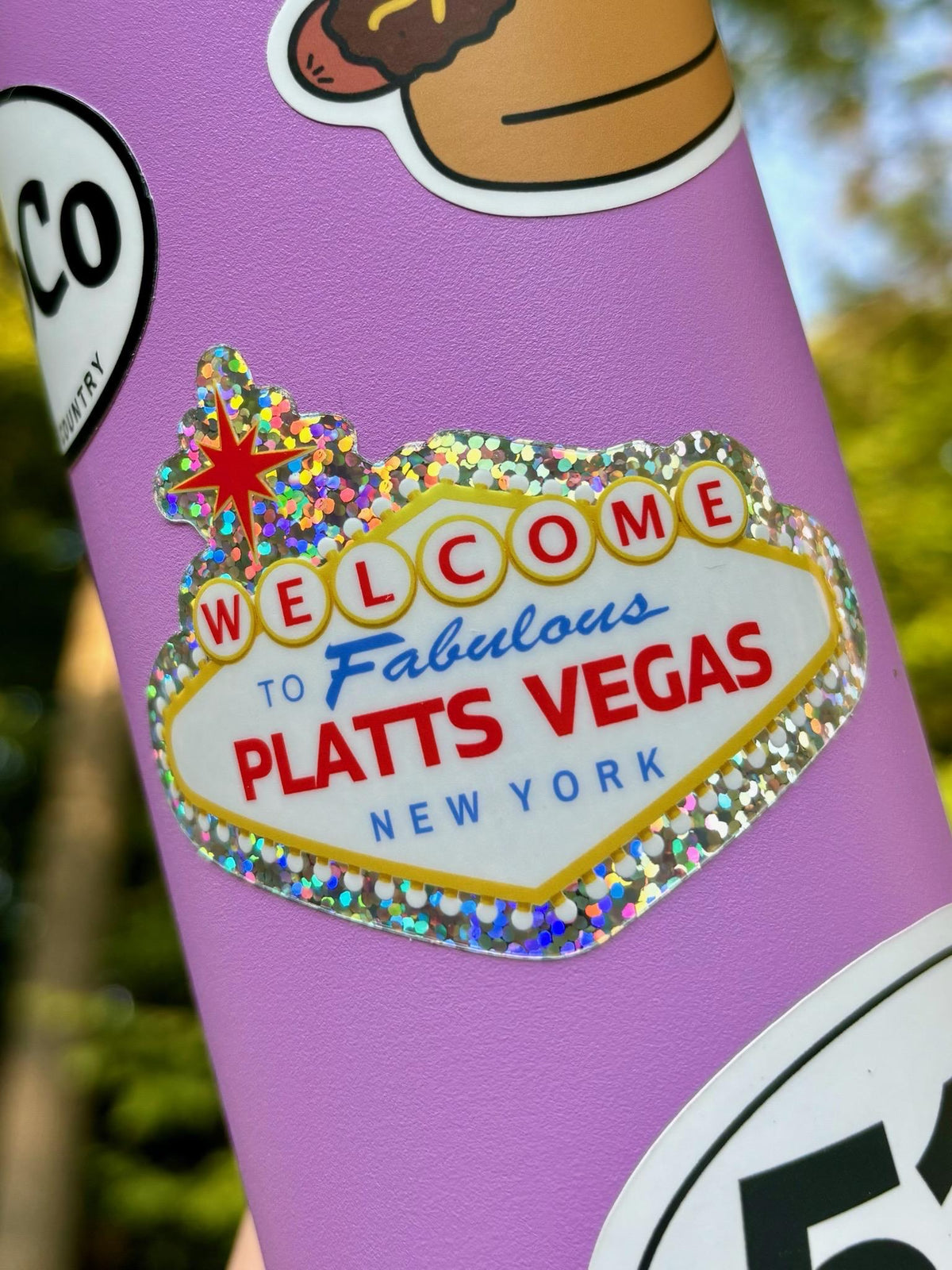 Platts Vegas Sticker: SUNY Plattsburgh, Upstate NY Pride