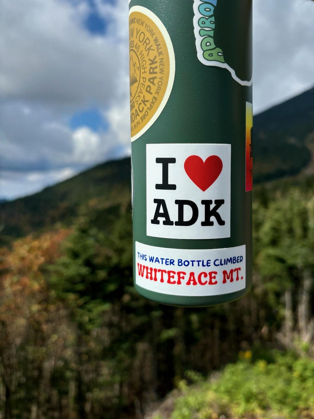 I Heart ADK Sticker: Adirondack Hiking Gift