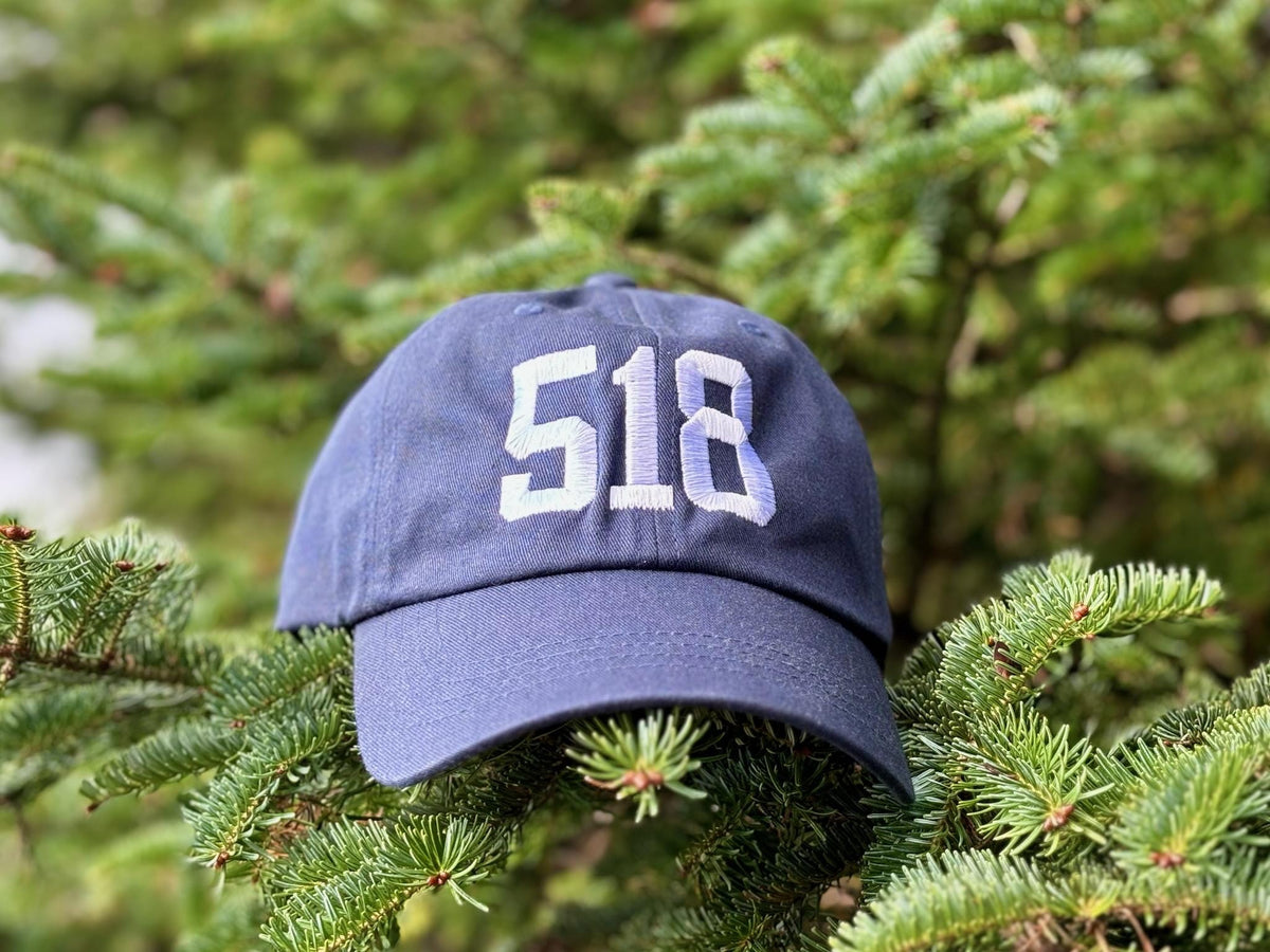 518 Embroidered Hat: Upstate NY Navy Baseball Cap