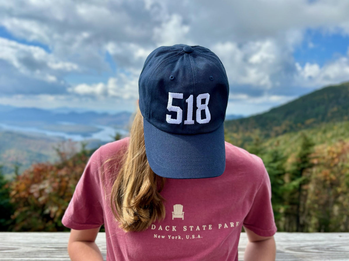 518 Embroidered Hat: Upstate NY Navy Baseball Cap