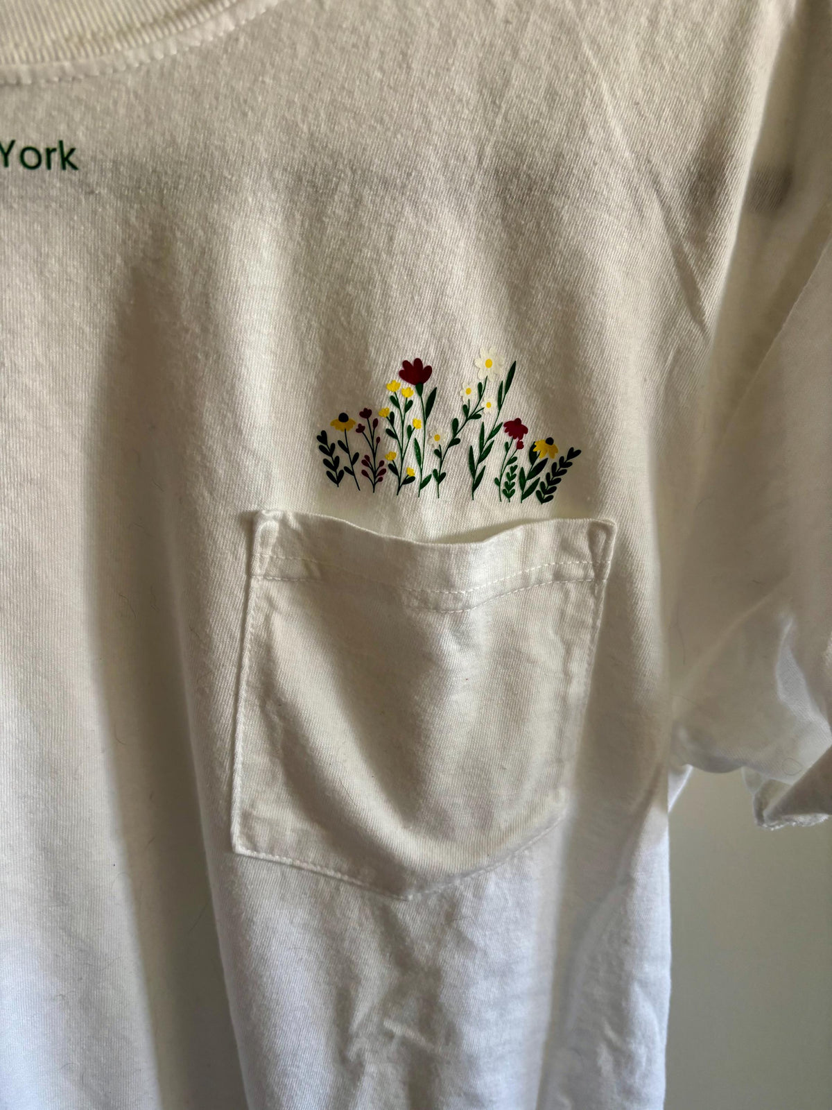 Stay Wild Flower Pocket Tee: Adirondack Mountain Mama Gift
