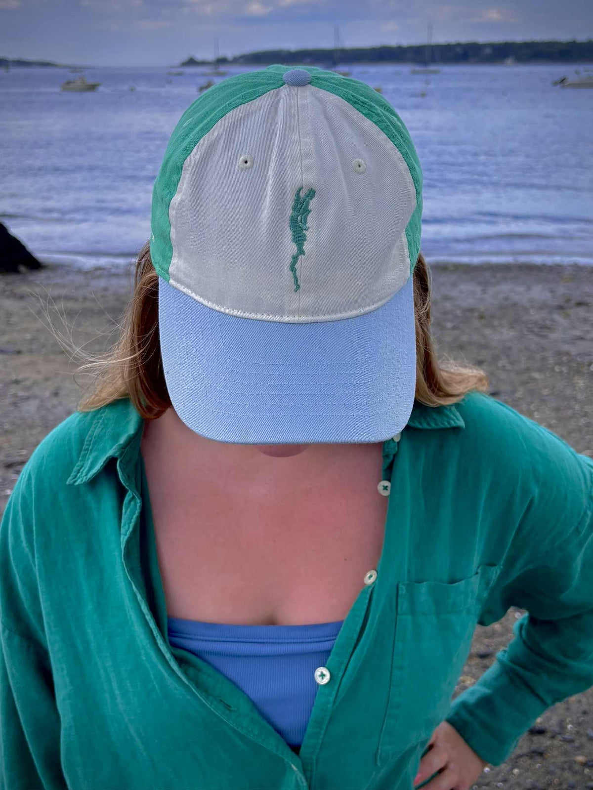 Lake Champlain Outline Dad Hat | Adirondack, North Country Gift