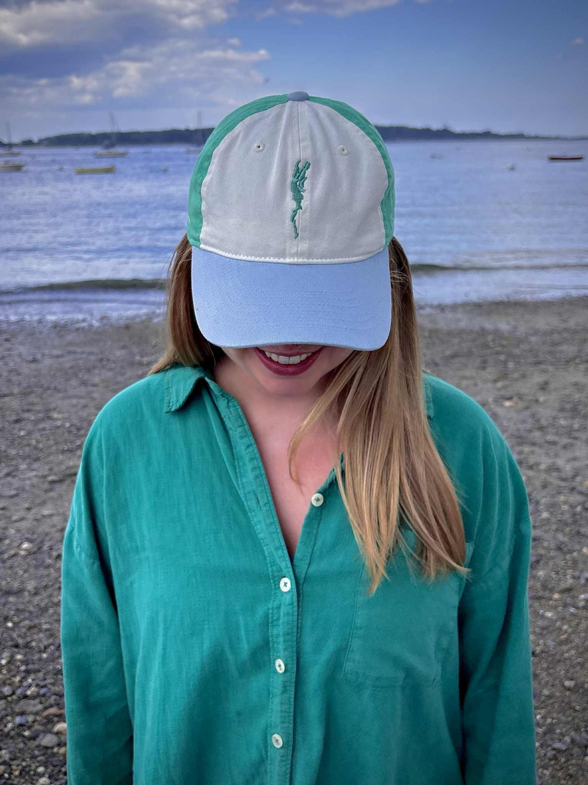 Lake Champlain Outline Dad Hat | Adirondack, North Country Gift