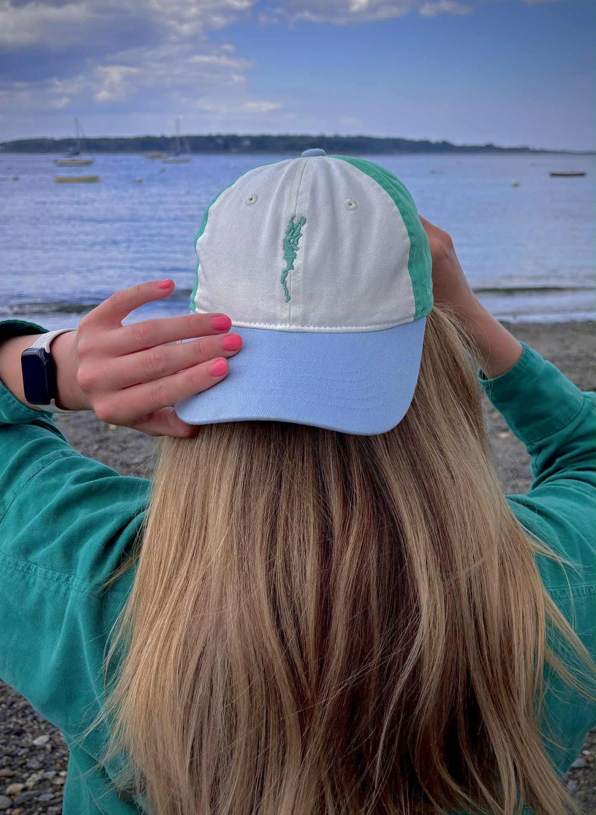 Lake Champlain Outline Dad Hat | Adirondack, North Country Gift