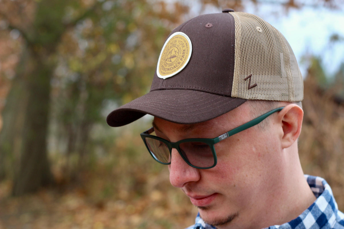 Adirondack Mountain Marker Trucker Hat: ADK Hiking Gift