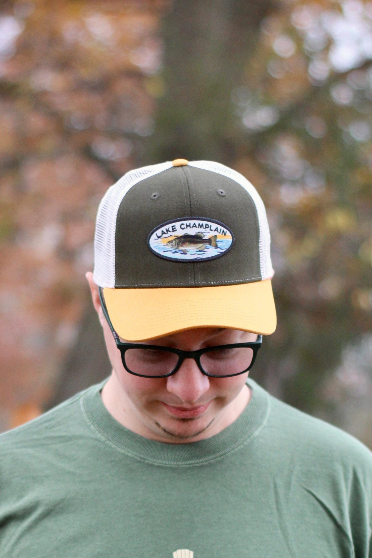 Lake Champlain Bass Trucker Hat: Fishing Gift