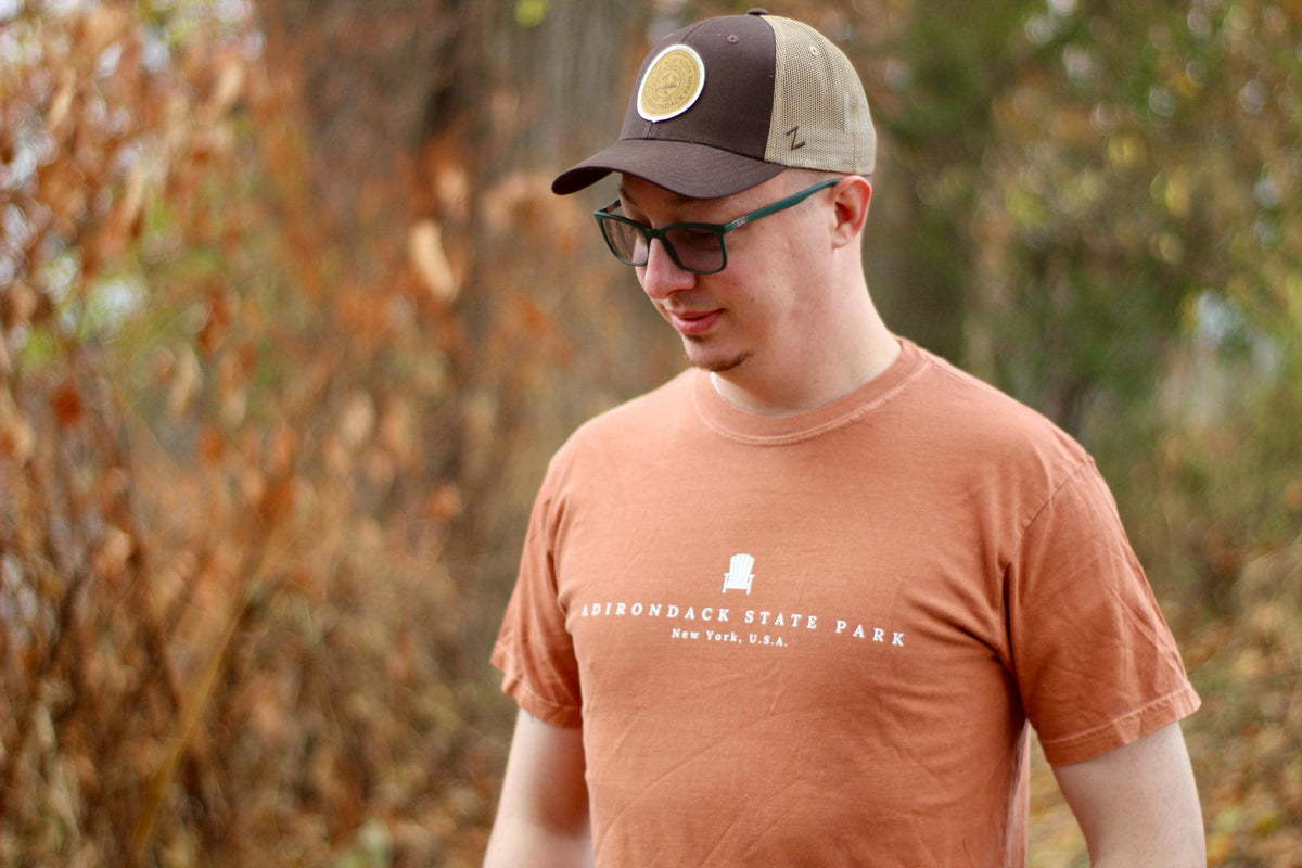 Adirondack Mountain Marker Trucker Hat: ADK Hiking Gift