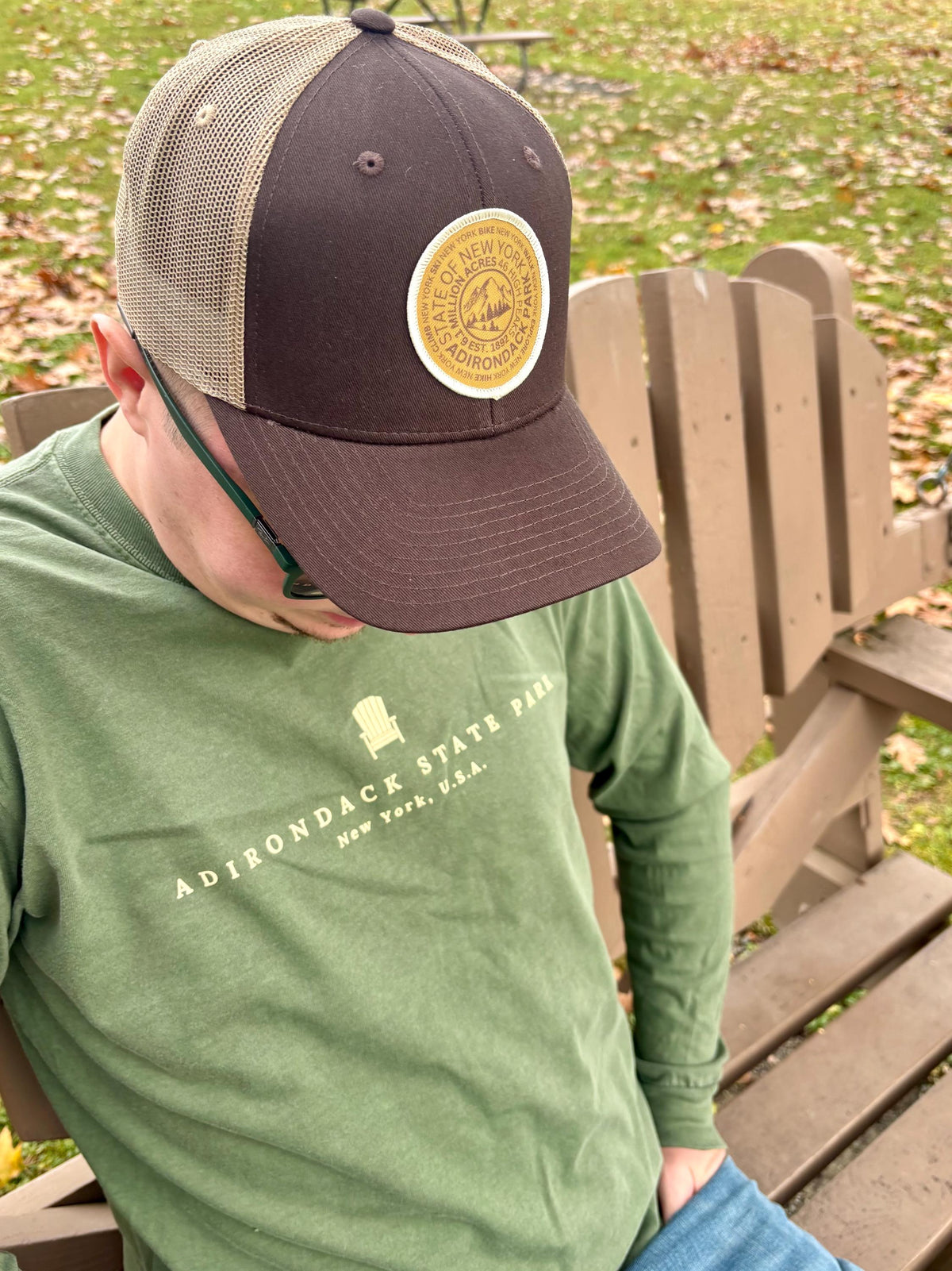Adirondack Mountain Marker Trucker Hat: ADK Hiking Gift