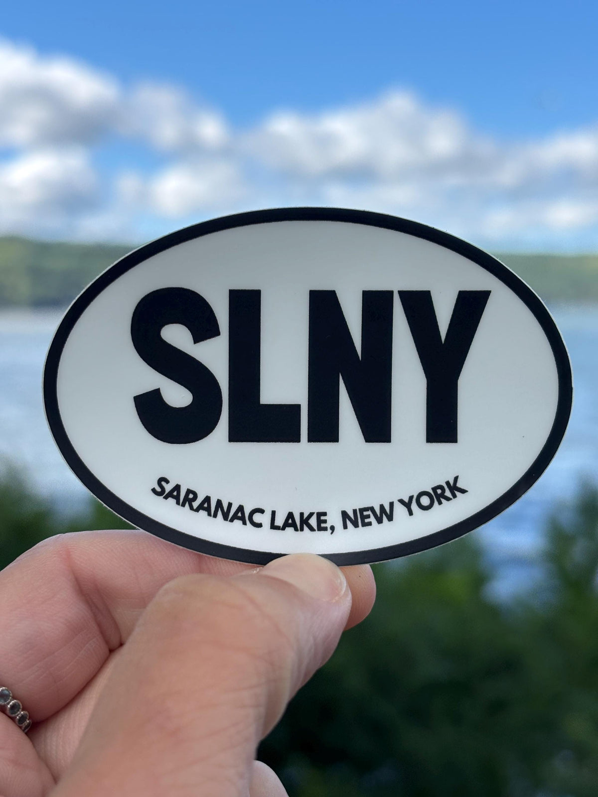 SLNY Saranac Lake Sticker, Saranac Lake NY Sticker, Adirondack Sticker, New York Lake Sticker, Upstate NY Decal, Outdoor Adventure Sticker