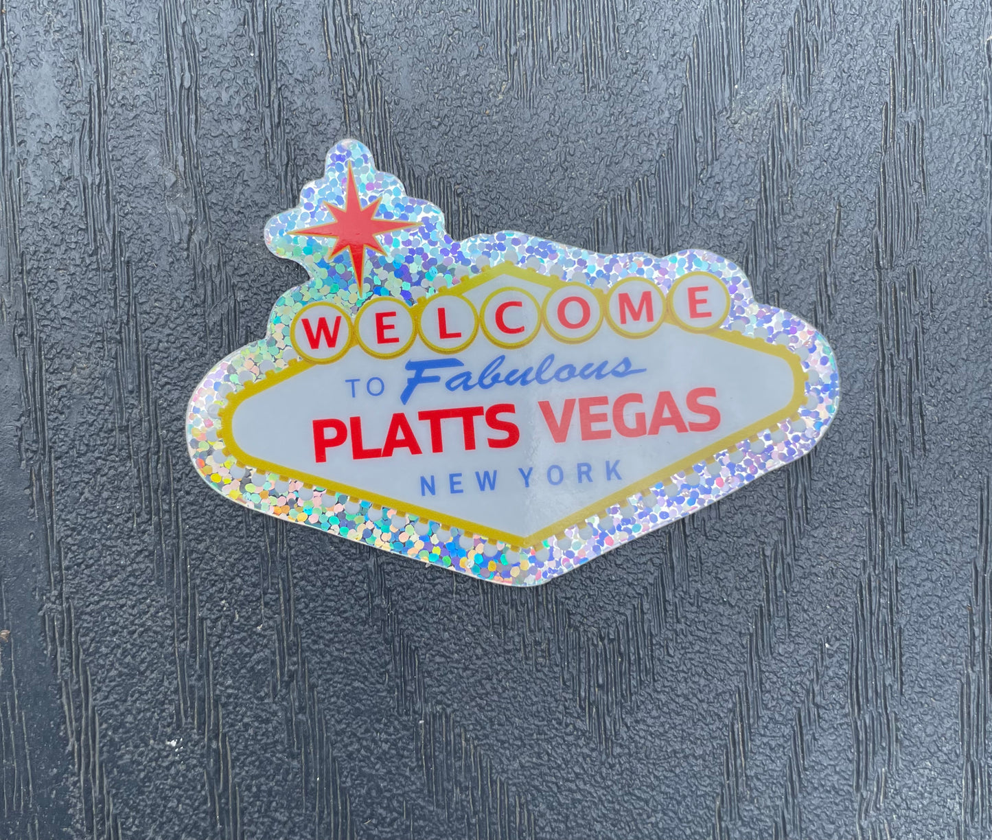 Welcome to the Fabulous Platts Vegas | Upstate NY | SUNY Plattsburgh Gift | Plattsvegas | Water Bottle Sticker | North Country NY