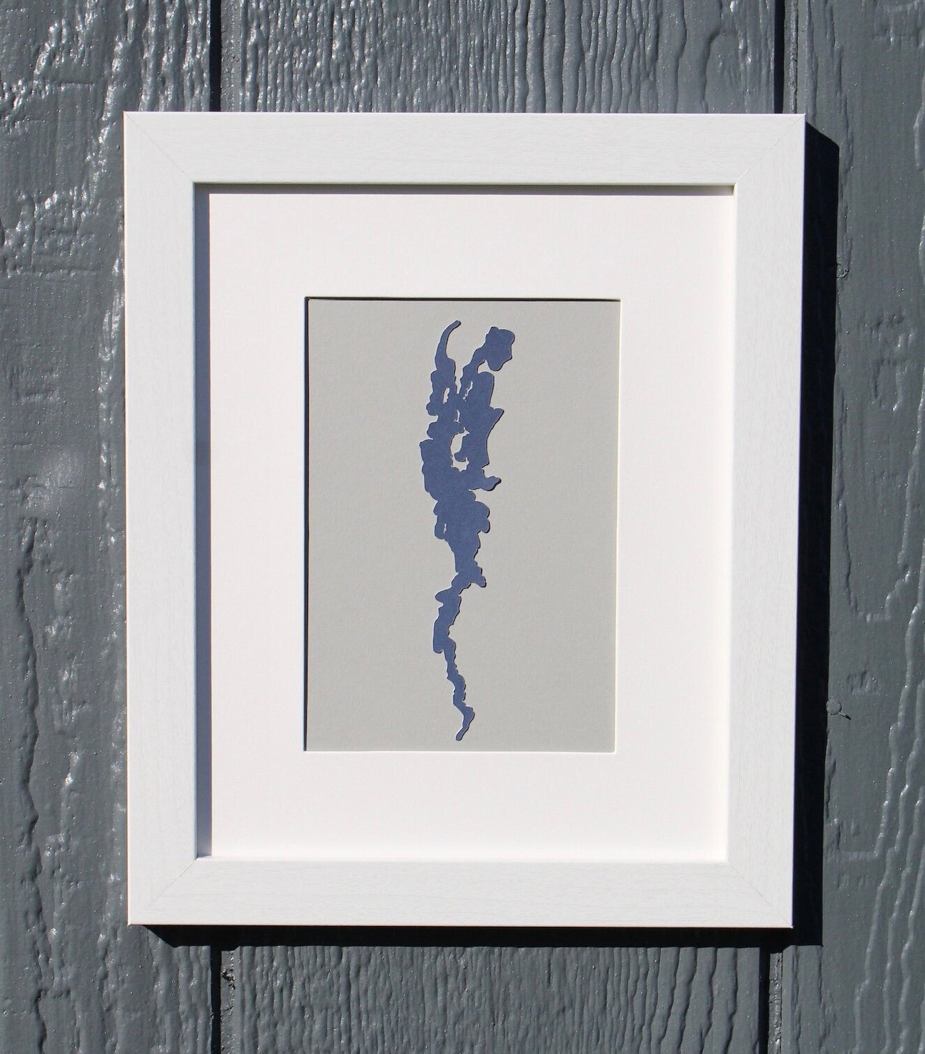 Lake Champlain Custom Wall Hanging | Plattsburgh New York | Vermont | Fishing gifts | Lake gifts | Sailing | Champlain | Custom | 5x7 Matted