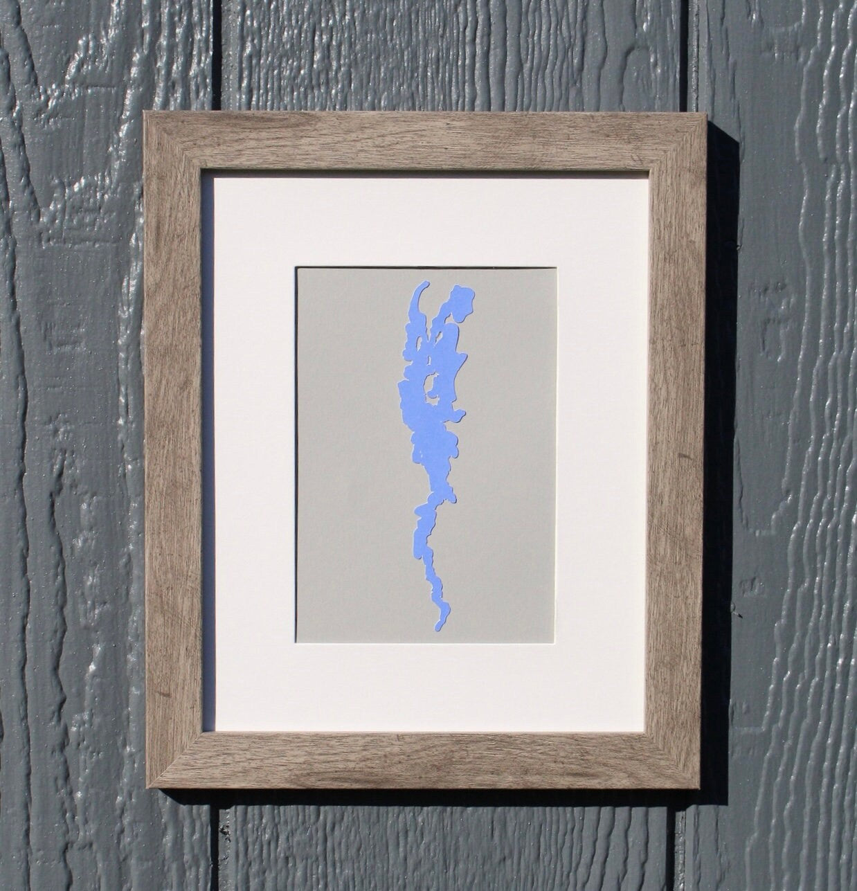 Lake Champlain Custom Wall Hanging | Plattsburgh New York | Vermont | Fishing gifts | Lake gifts | Sailing | Champlain | Custom | 5x7 Matted