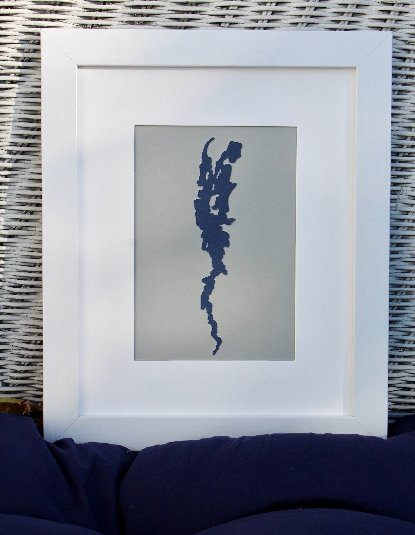 Lake Champlain Custom Wall Hanging | Plattsburgh New York | Vermont | Fishing gifts | Lake gifts | Sailing | Champlain | Custom | 5x7 Matted