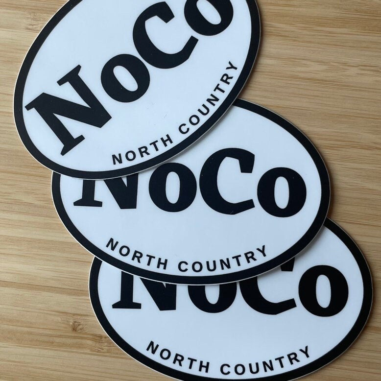 North Country Sticker | NoCo | New York | Plattsburgh, New York | Lake Champlain | SUNY Plattsburgh | Plattsburgh State | Upstate NY | Decal