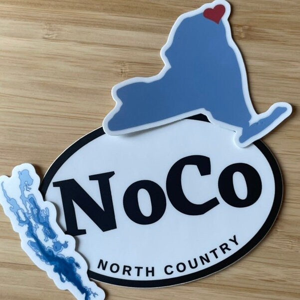 North Country Sticker | NoCo | New York | Plattsburgh, New York | Lake Champlain | SUNY Plattsburgh | Plattsburgh State | Upstate NY | Decal