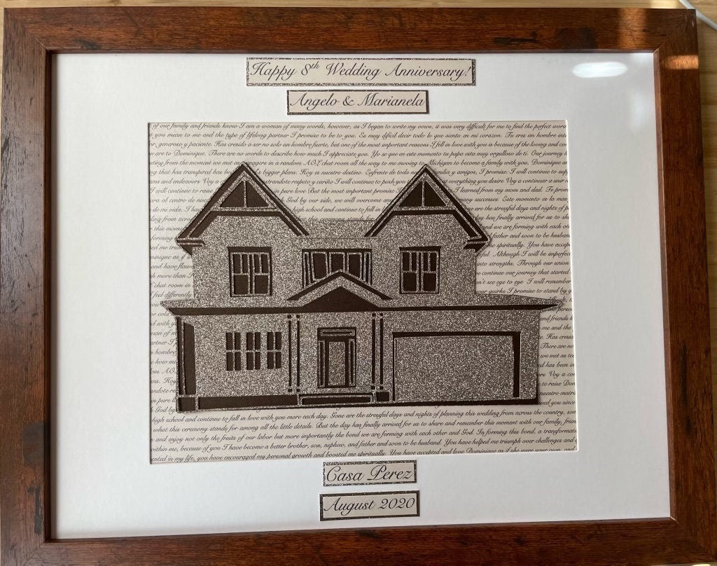 Home Portrait | Custom Home Wall Hanging | Housewarming Gift | Our First Home Sign | Home Sweet Home Sign | House Portrait | Realtor Gift