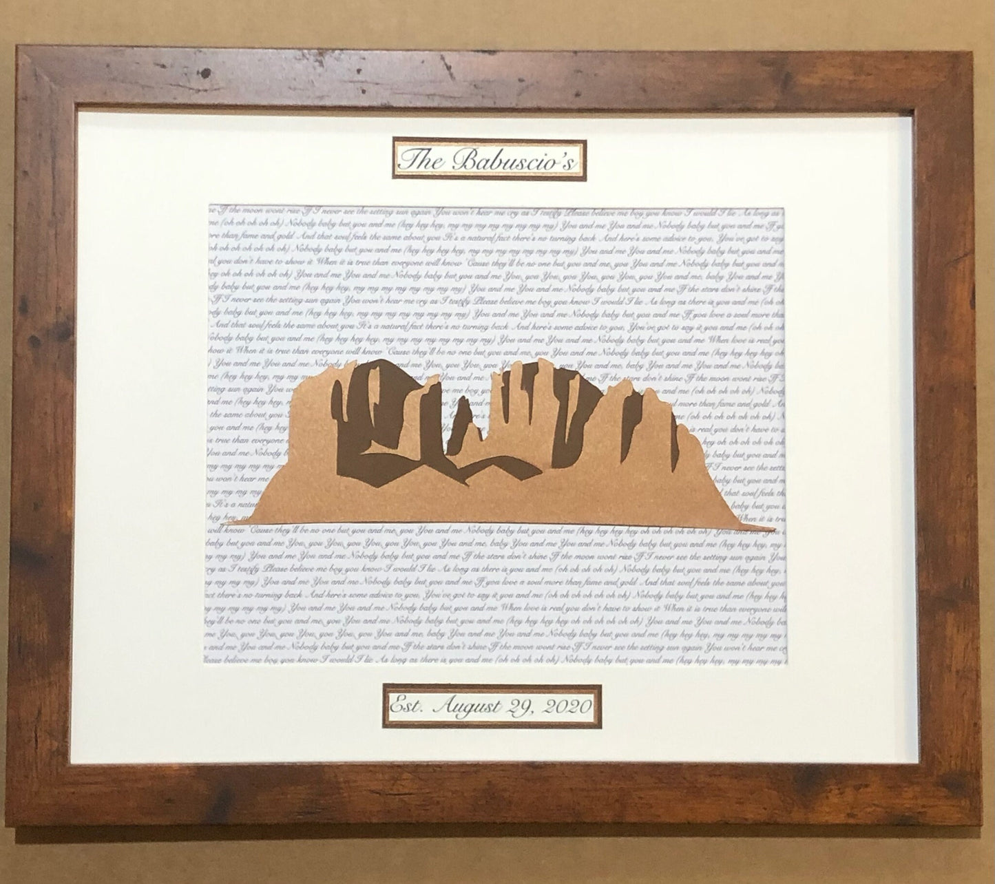 Custom Sentimental Landmark Wall Hanging | Wedding Venue | Anniversary Gift | Engagement | Unique Wedding | Personalized | Copper and Bronze