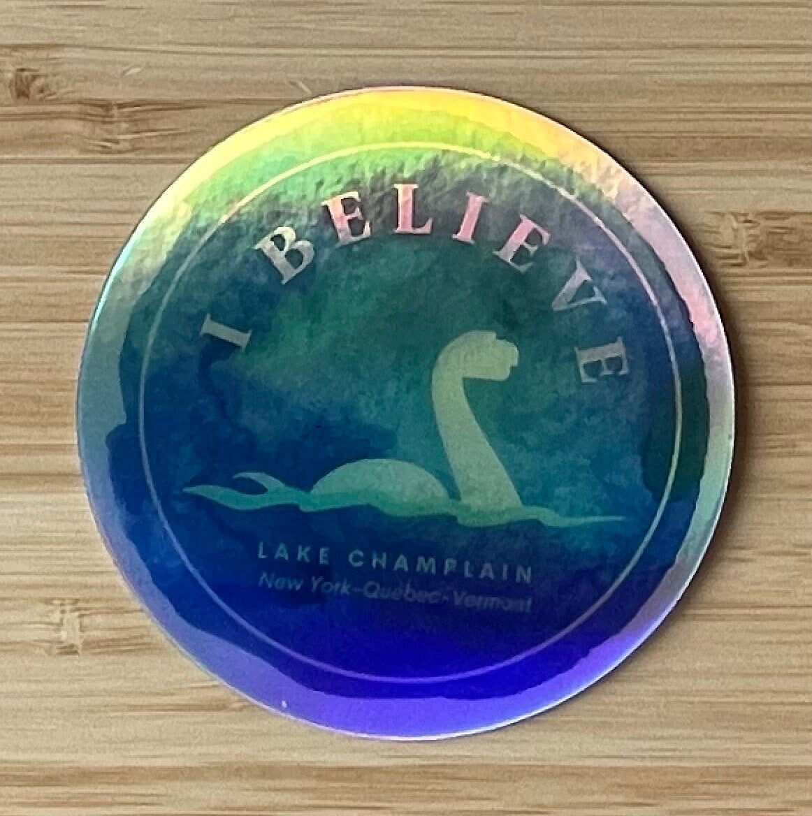 Lake Champlain Champy I Lake Monster Sticker | Plattsburgh | Burlington | I Believe | North Country gift | Water Bottle Sticker | Champ