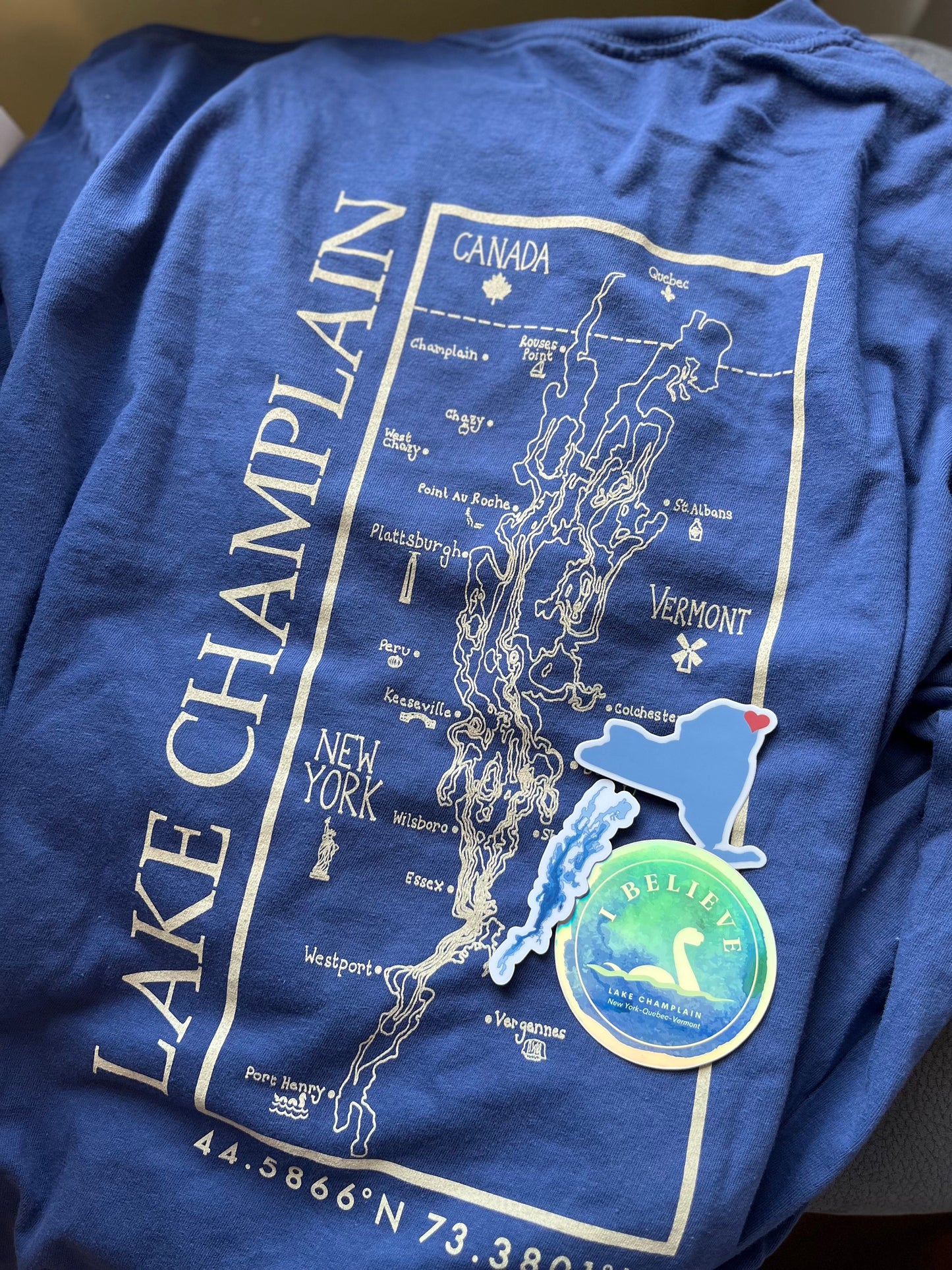 Lake Champlain Champy I Lake Monster Sticker | Plattsburgh | Burlington | I Believe | North Country gift | Water Bottle Sticker | Champ