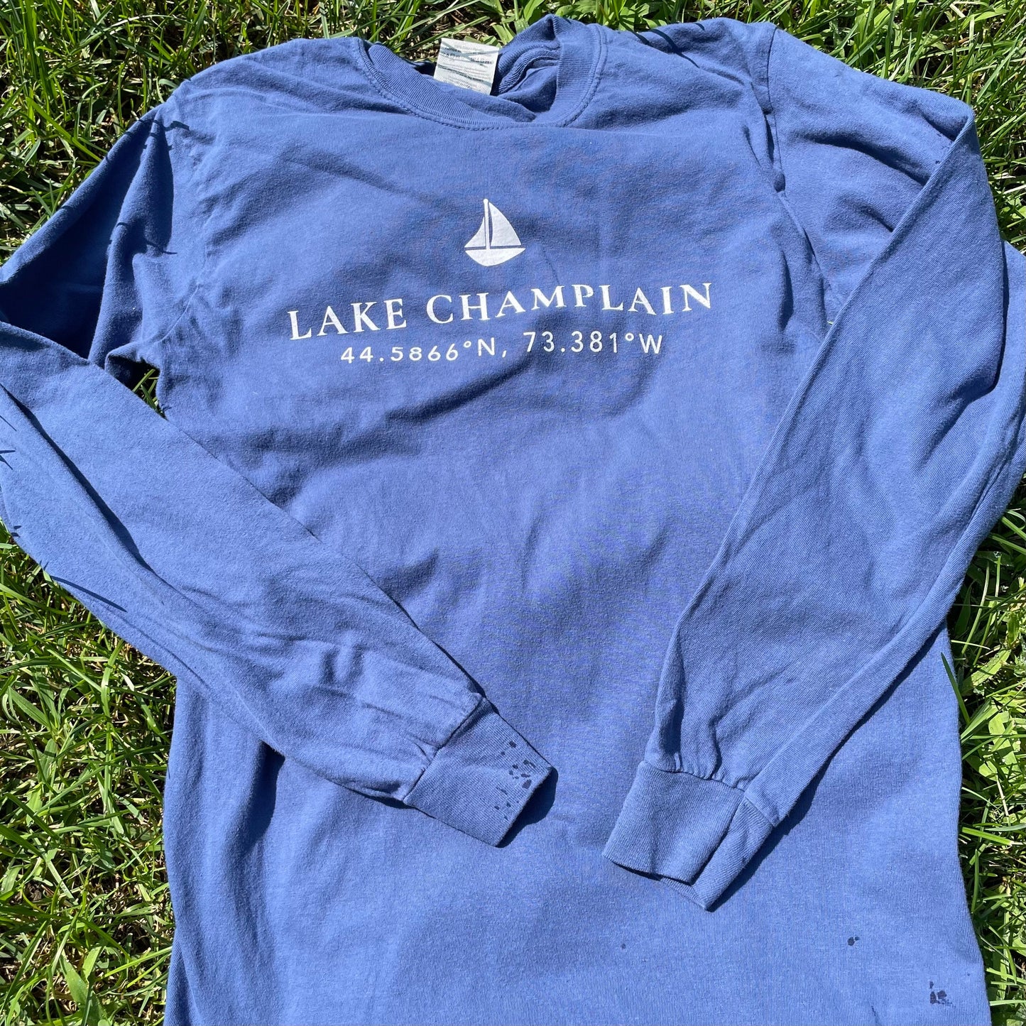 Lake Champlain Long Sleeve Shirt | Plattsburgh, New York | Burlington, Vermont | North Country Gift, Present | Fisherman Gifts | Sailing |