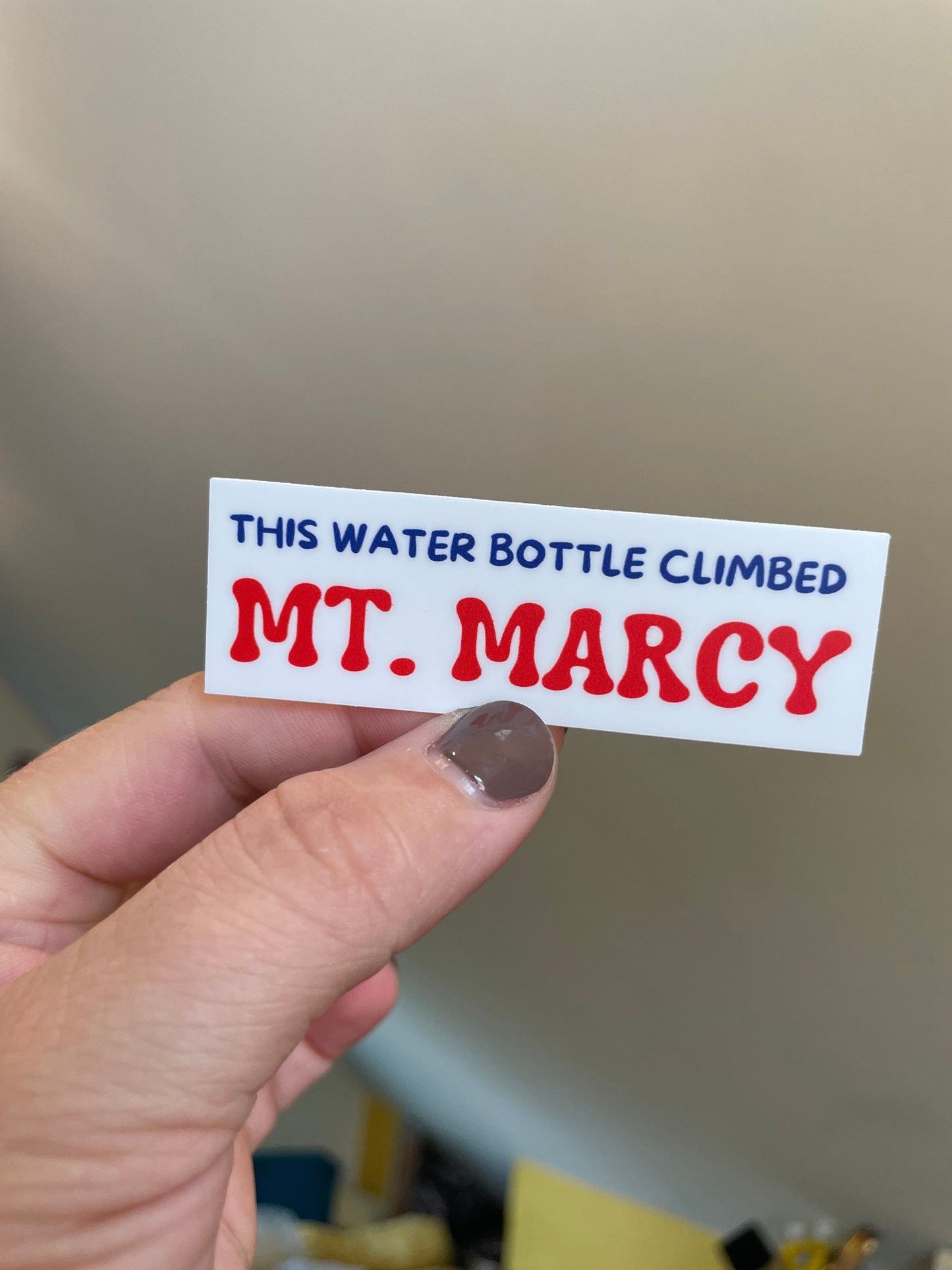 This Water Bottle Climbed Mt. Marcy Sticker | ADK | Hiking gifts | Adirondack State Park | Mount Marcy| Water Bottle Sticker | 46er